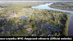 Наводнение в Белогорске Амурской области