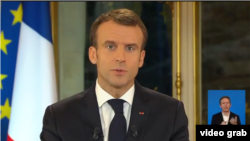 Emmanuel Macron, 10 decembrie 2018.