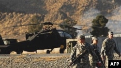 U.S. soldiers at Camp Salerno in Khost Province (file photo)