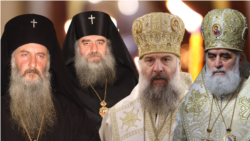 Возможные кандидаты в патриархи: митрополит Цхинвальский и Никозский Исаия (слева), митрополит Руис-Урбнисский Иов Акиашвили, митрополит Сенакский и Чхороцкуский Шио Муджири, митрополит Потийский и Хобский Григол Бербичашвили.