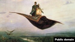 Репродукция на картината на Виктор Васнецов "Вълшебното килимче"