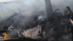 Видео сбитого сирийского самолета