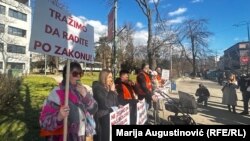 Protesti pacijenata zatvorene sarajevske klinike, 27. januar 2025.