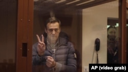Алексей Навальный в суде, 20 февраля 2021 года