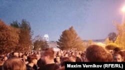 Митинг против строительства храма святой Екатерины в Екатеринбурге