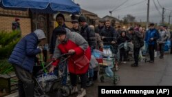 Опашка за питейна вода в Херсон, 20 ноември 2022 г.