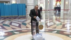 Kazakhstan's Retired Leader Votes In Early Presidential Election