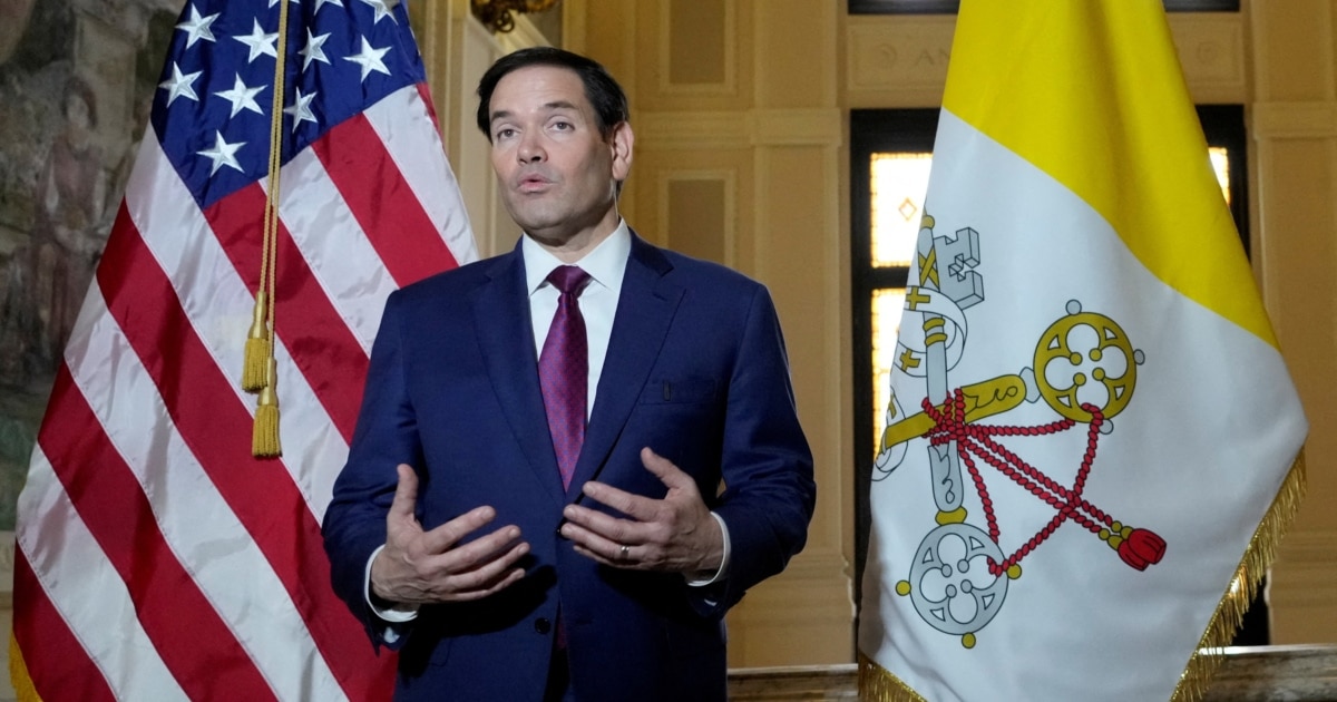 Rubio Heads To Rome, Vatican As Iran War Strains US Ties With Europe