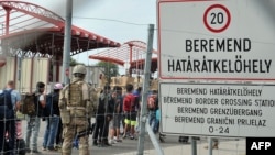 A beremendi horvát–magyar határátkelőhely 2015. szeptember 22-én