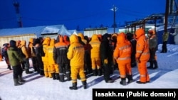 Забастовка рабочих на Киринском газоконденсатном месторождении.