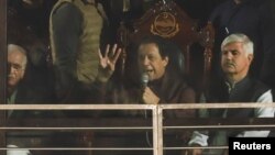 عمران خان د نومبر پر ۲۶مه د لاریون ګډونوالو ته وینا کوي.