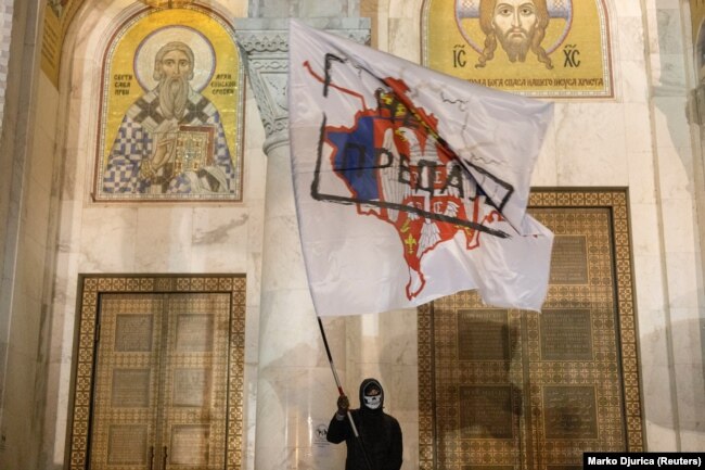 Protesta në Beograd, 12 dhjetor 2022.