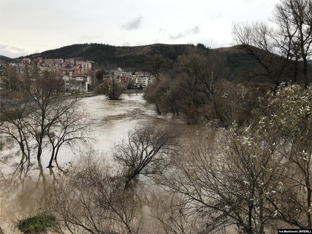 Poplave kod Raške na jugoistoku Srbije, rijeka Ibar, 20. novembra 2022.