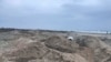 Российские окопы на крымском побережье во время полномасштабного вторжения России в Украину, 15 декабря 2022 года