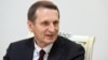 Russia's Foreign Intelligence Service chief Sergei Naryshkin (file photo)