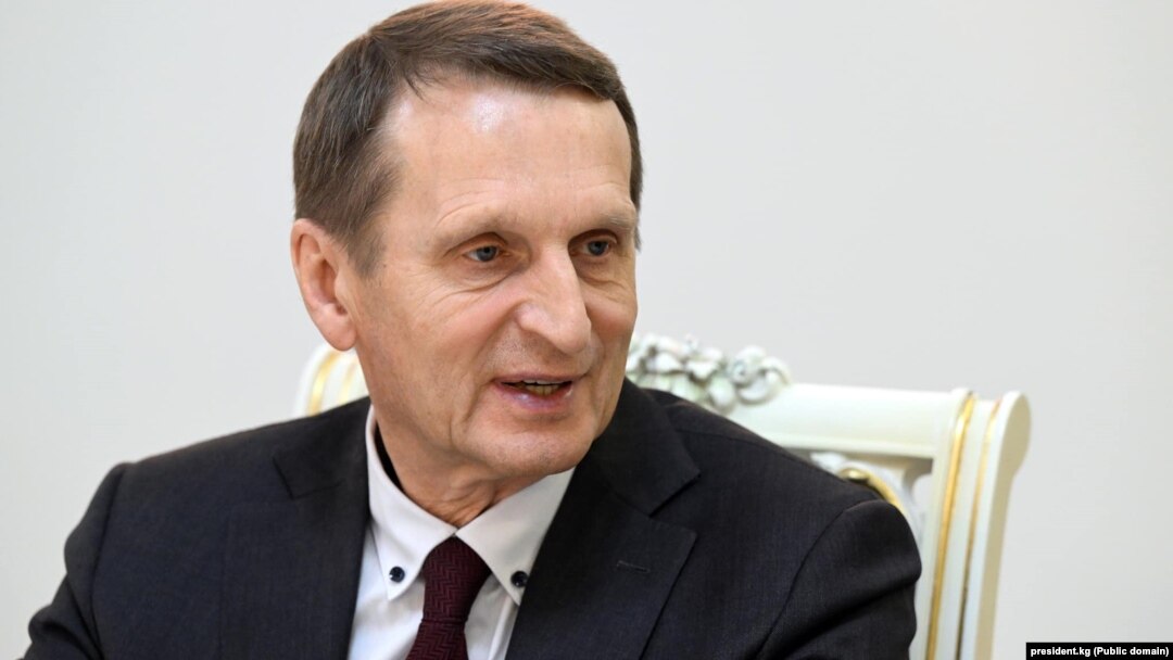 Russia's Foreign Intelligence Service chief Sergei Naryshkin (file photo)