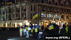 Участники движения «Майдан Батуми» на площади Европы в Батуми