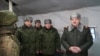 Belarusian President Alyaksandr Lukashenka is seen visiting troops in the Brest region on January 6.