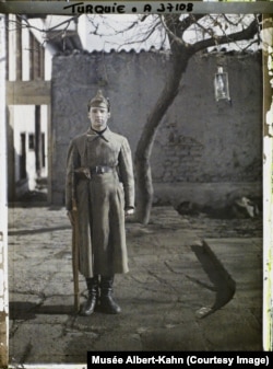 A guard at the Soviet Embassy in Ankara, Turkey, on December 30, 1922, the day of the establishment of the Soviet Union.