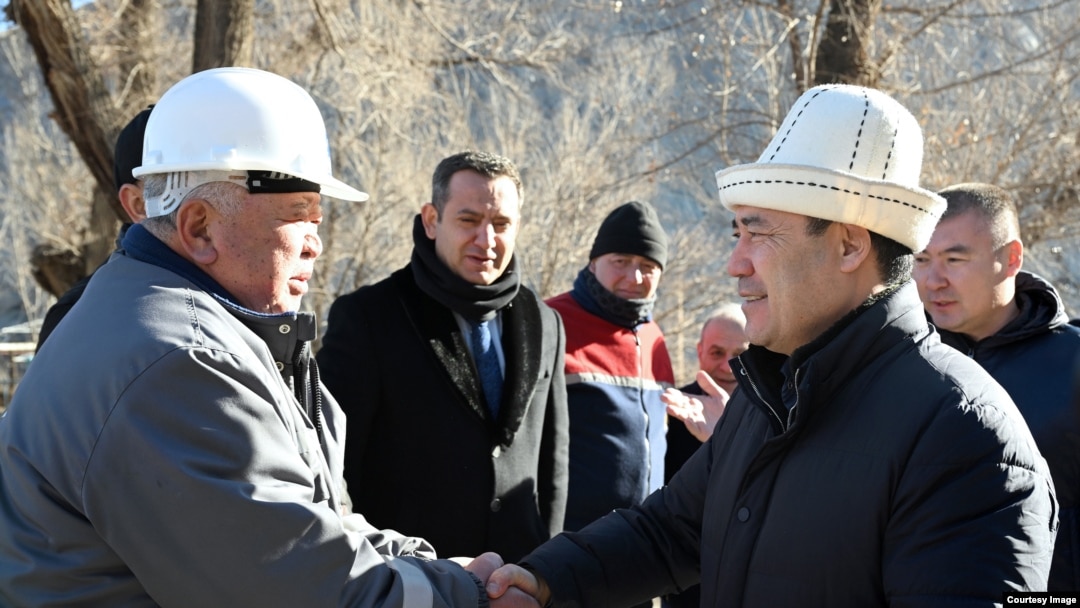 Садыр Жапаров Кадамжай сурьма комбинатына барды. 25-декабрь, 2022-жыл