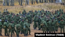 Навчання російських військовослужбовців, призваних у межах мобілізації. Ілюстративне фото