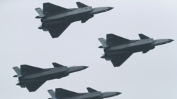 رزمایش جنگنده‌های نیروی هوایی چین