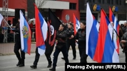 About 20 members of the Russian motorcycle club took part in the parade, walking with about 2,000 participants, including policemen and student representatives of the institutions of the Republika Srpska.
