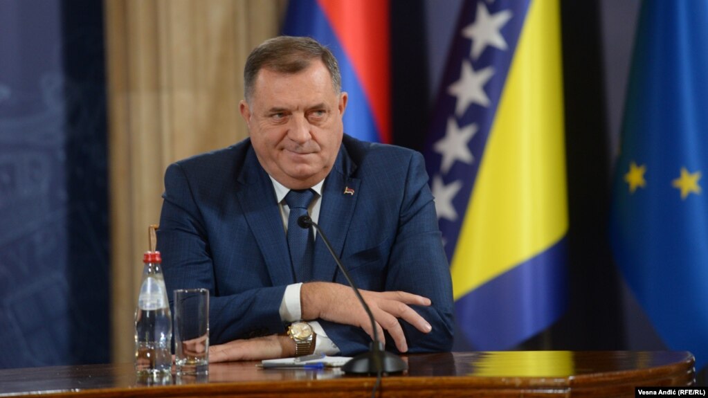 Milorad Dodik, predsjednik bh. entiteta Republike Srpske, tokom posjete Beogradu 24. novembra 2022.