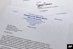 Письмо от комитета Палаты представителей представителю Белого дома с требванием предоставить копии найденных документов и связанные с ними материалы