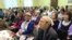 Активист Николай Михайлов и участники съезда. 7 декабря 2022 года в Ижевске 