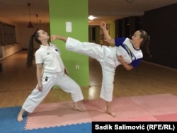 Salihovic's father, Esnaf Salihovic, calls the karate club a shining example of coexistence.