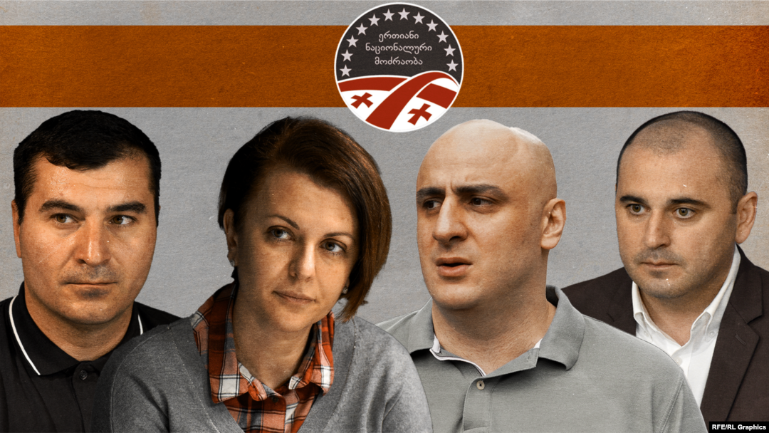 Георгий Мумладзе, Нона Мамулашвили, Ника Мелия и Леван Хабеишвили (коллаж)