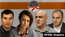 Георгий Мумладзе, Нона Мамулашвили, Ника Мелия и Леван Хабеишвили (коллаж)