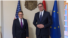 Këshilltari i Departamentit Amerikan të Shtetit, Derek Chollet dhe presidenti i Serbisë, Aleksandër Vuçiq.