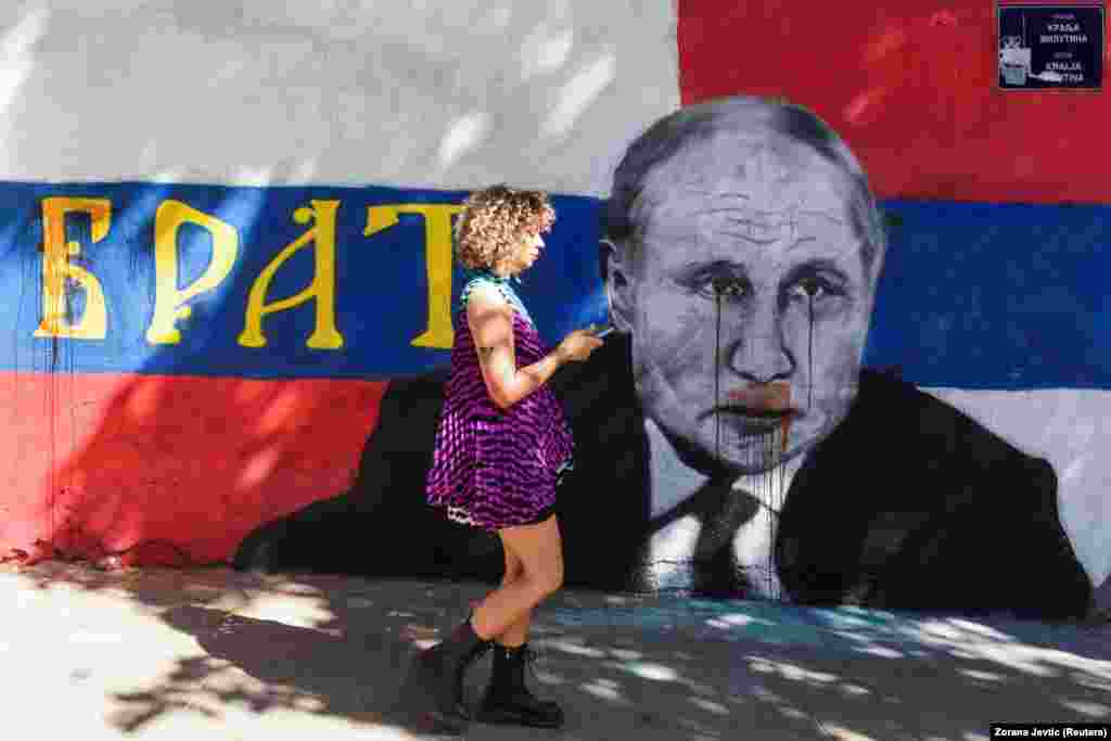 The portrait was restored, then further vandalized, on June 20, and the word &quot;brother&quot; was repainted in vivid yellow letters.&nbsp;