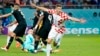 Футболістам Хорватії (на фото) вистачило однієї перемоги і двох нічиїх, щоб випередити бельгійців