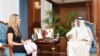 Ministar rada Katara Al Marri u razgovoru sa nedavno uhapšenom Evom Kaili, potpredsednicom Evropskog parlamenta 31. oktobar 2022.
