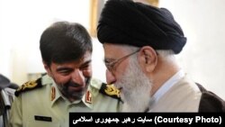 احمدرضا رادان در کنار علی خامنه‌ای