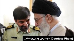 احمدرضا رادان در کنار علی خامنه‌ای