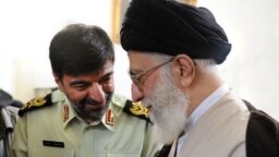 احمدرضا رادان در کنار علی خامنه‌ای