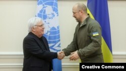 Денис Шмигаль і Мартін Гріффітс у Києві, 15 грудня