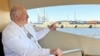 Лукашэнка аглядае порт Бронка пад Санкт-Пецярбургам. Чэрвень 2022 году