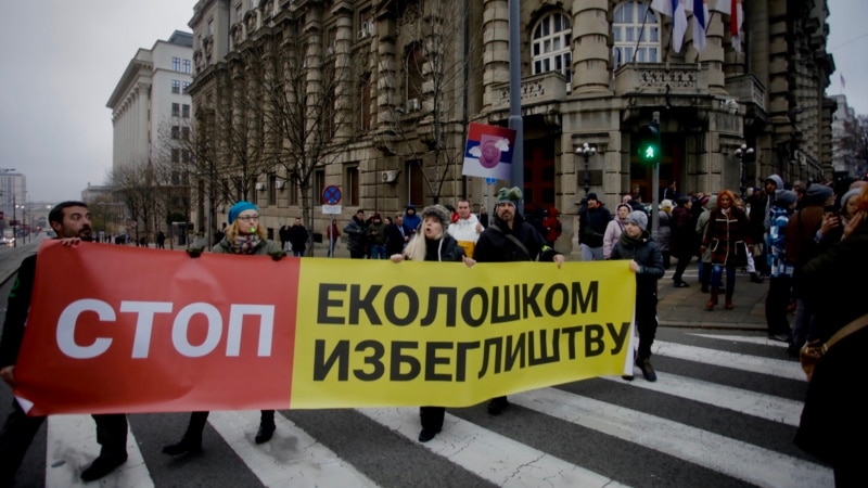'Nećemo ni 'L' od litijuma': Ekološki protest u Beogradu