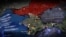 Колаж: мапа Криму та військові об'єкти на півострові