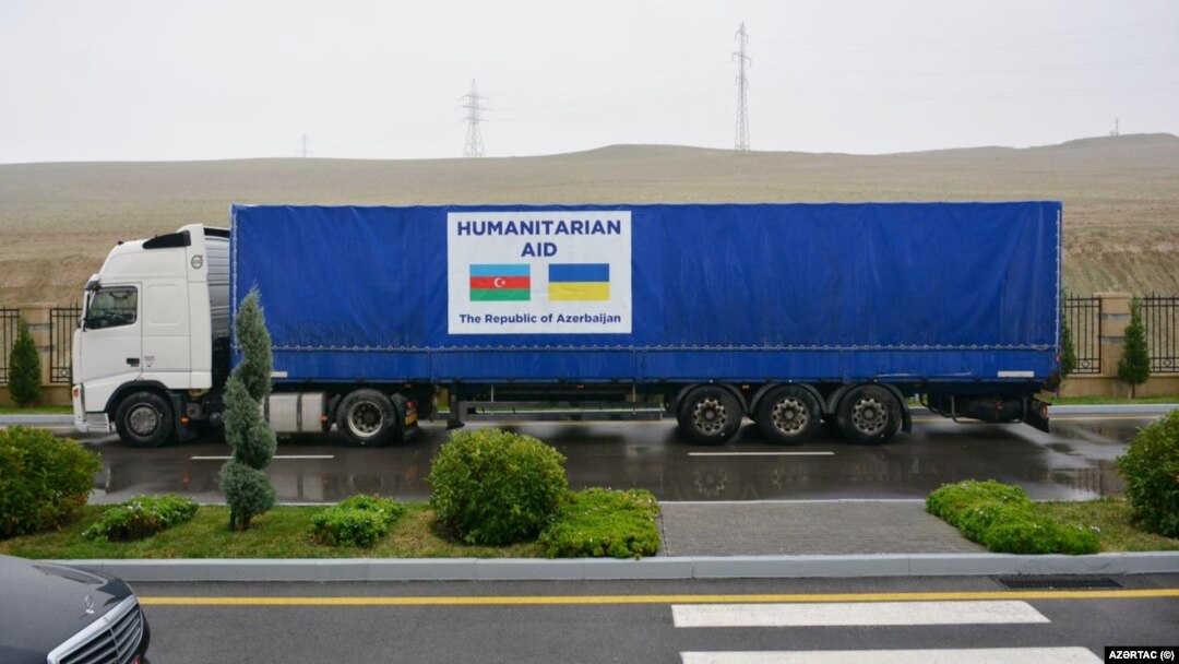 Azərbaycan Ukraynaya əsas elektrik avadanlıqlarından ibarət humanitar yardım göndərib.