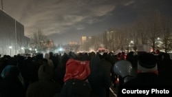 The protest rally was held in Astana on the day of President Qasym-Zhomart Toqaev's inauguration.