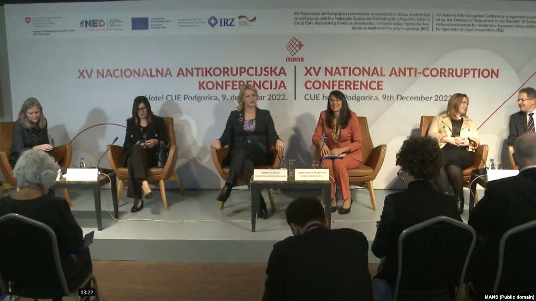 Konferencija o atikorupciji u Podgorici, 9.decembar 2022. Foto: MANS