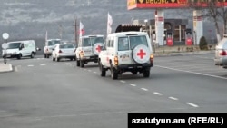 Armenia-Red Cross car in Nagorno Karabakh, 4Jan2023