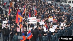 Armenia - The opposition Armenian Revolutionary Federation (Dashnaktsutyun) holds a rally in Yerevan, December 28, 2022.