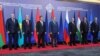 ARMENIA - The leaders of Russia, Armenia and other CSTO member states pose for a photograph during a summit in Yerevan, November 23, 2022. 